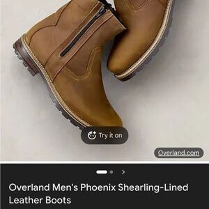 Overland Men's Brown Leather Boots